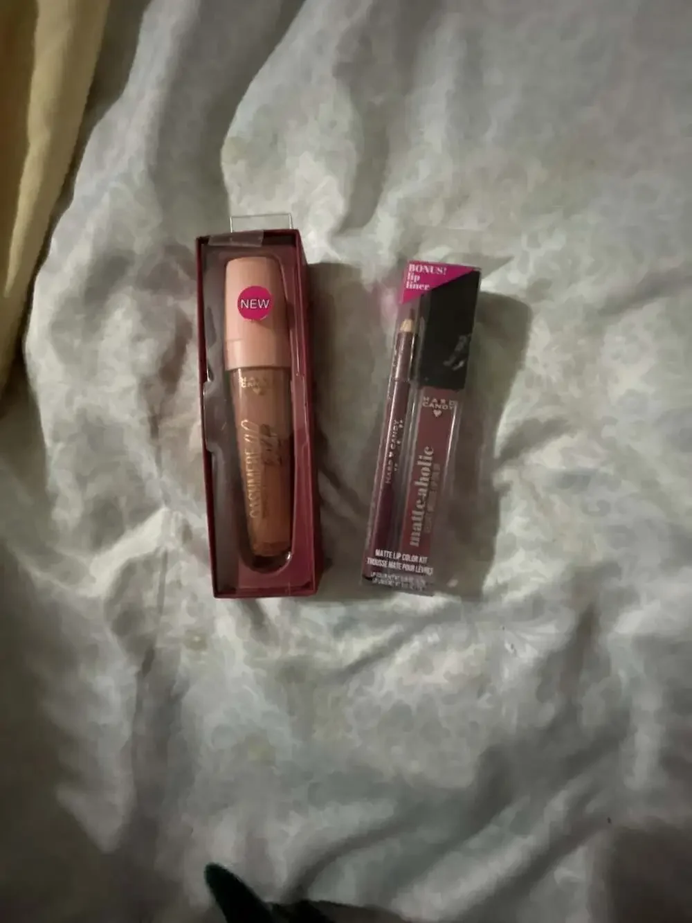 Hard Candy Cashmere Cream Lip Color and Matte-Aholic Velvet Mousse Lip Color